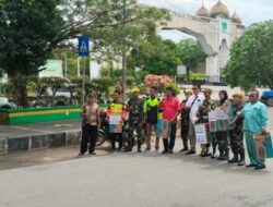 Wartawan Bersama PPM Rohul dan Relawan Peduli Kemanusiaan Turun ke Jalan, Galang Dana Untuk Kesembuhan Alvico