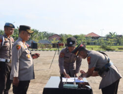 Upacara Kenaikan Pangkat Pengabdian dan Sertijab Kapolsek Ujung Batu Dipimpin Langsung Kapolres Rohul