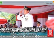 Upacara Memperingati HUT RI Ke 79 Bupati Sukiman Bertindak Sebagai Inspektur Upacara