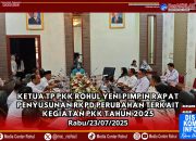 Rapat Penyusunan RKPD Perubahan terkait Kegiatan Tahun 2025 Dipimpin Ketua TP. PKK Rohul Yeni