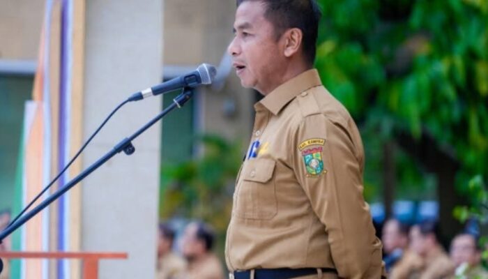 Bupati Kampar Pimpin Apel Gabungan, Beberkan Wacana Kerja WFH Bagi ASN Belum Menjadi Keputusan Final