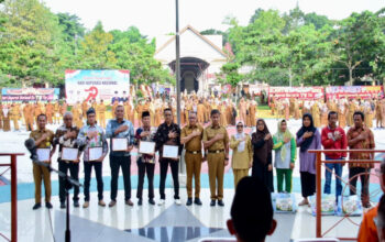 Bupati Kampar Pimpin Apel Peringatan Hari Koperasi Nasional Ke-79 Tahun 2026