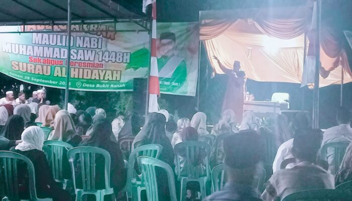 Tabligh Akbar Peringati Maulid Nabi Muhammad SAW 1448 H Sekaligus Peresmian Surau Al Hidayah